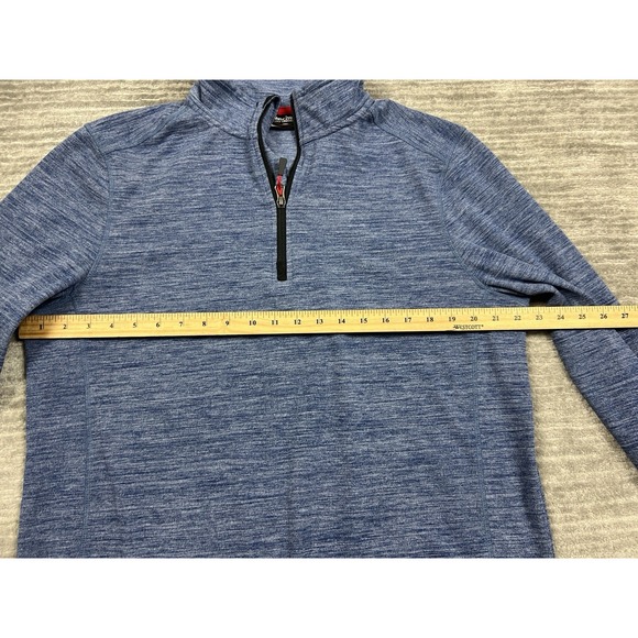 Avalanche Sweater‎ Mens Large Blue 1/4 Zip Long Sleeve Polyester Blend - Picture 4 of 13